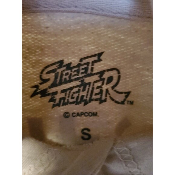 Capcom Street Fighter II Hoodie Unisex Small Beige Retro Gamer 90s Graphic - Picture 6 of 16